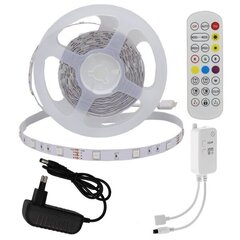 Led Lentase komplekt 5m kaugjuhtimispuldiga; Bluetoothi ja muusika tugi 60 SMD/m Optonica hind ja info | LED ribad | kaup24.ee