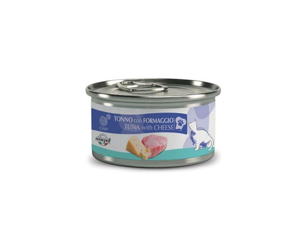 Konserv Cat Tuna with Cheese Chef, 80 g hind ja info | Konservid kassidele | kaup24.ee