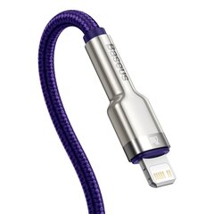 Baseus Cafule Series Metal Data USB Type C – Lightning Cable Toitevarustus 20 W 1 m violetne (CATLJK-A05) hind ja info | Mobiiltelefonide kaablid | kaup24.ee