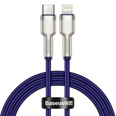 Baseus Cafule Series Metal Data USB Type C – Lightning Cable Toitevarustus 20 W 1 m violetne (CATLJK-A05) цена и информация | Кабели для телефонов | kaup24.ee