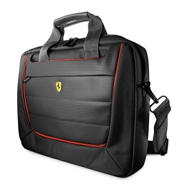 Ferrari kott FECB15BK sülearvuti 15tolli must / must Scuderia hind ja info | Sülearvutikotid | kaup24.ee