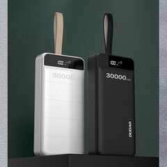 Dudao universaalne laadija seadmetele 30000 mAh / 3x USB must цена и информация | Зарядные устройства Power bank | kaup24.ee