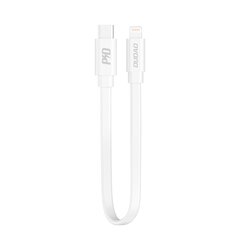 Dudao short USB Type C cable - Lightning 65 W 28 cm Power Delivery white (L6XE white) цена и информация | Кабели для телефонов | kaup24.ee