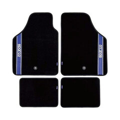 Auto põrandamattide komplekt Sparco Strada 2012 B, universaalne, must / sinine (4 tk) hind ja info | Universaalsed matid | kaup24.ee