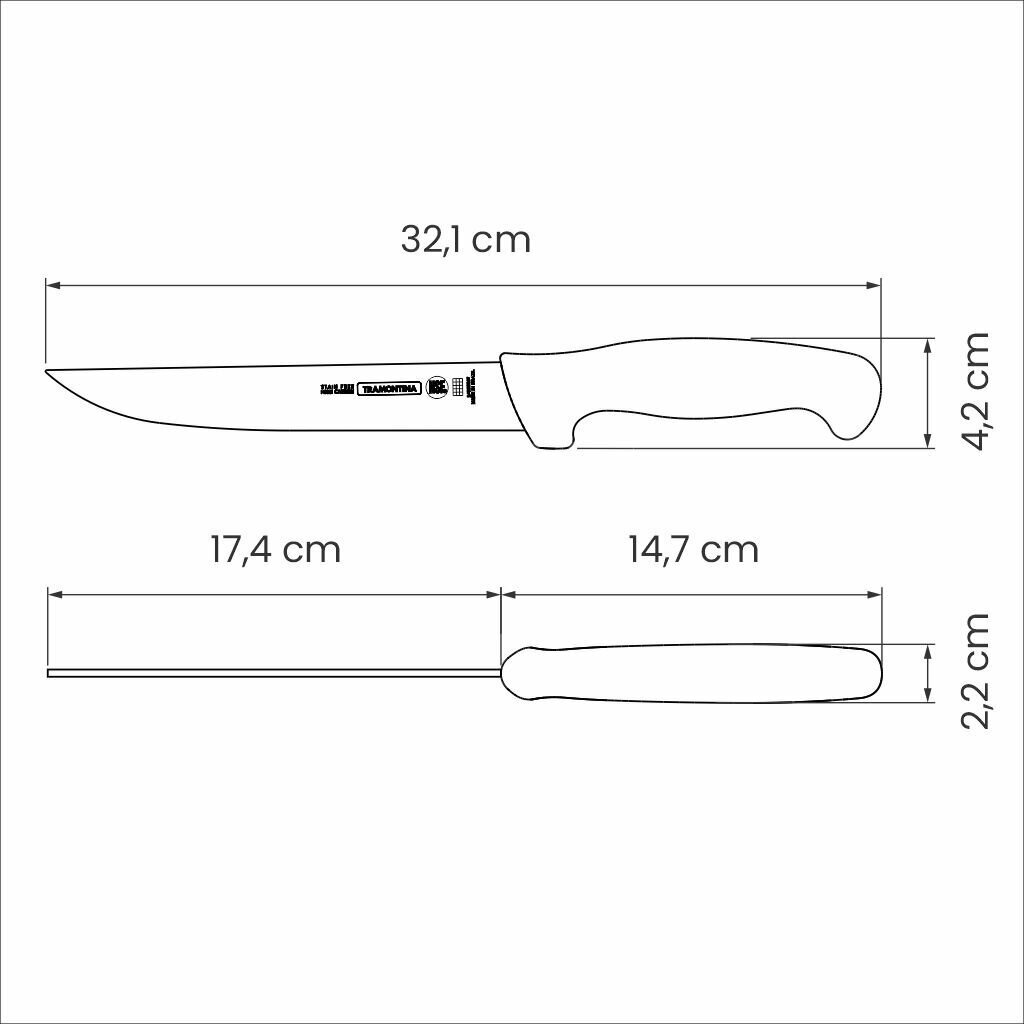 Konditustamisnuga Tramontina Profissional Master 7'' цена и информация | Noad ja tarvikud | kaup24.ee