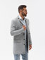 Meeste klassikaline elegantne mantel Ombre C432 hall hind ja info | Meeste mantlid | kaup24.ee