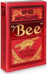 Игральные карты Bicycle Bee Metalluxe Red No92 цена и информация | Азартные игры | kaup24.ee