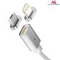 Magnetiline mikro-USB kaabel hõbedane Maclean Energy MCE 160 hind ja info | Kaablid ja juhtmed | kaup24.ee
