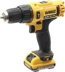 Шуруповёрт аккумуляторный ударный Dewalt DCD716D2-QW, жёлтый, чёрный цена и информация | Шуруповерты, дрели | kaup24.ee