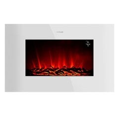 Seina Dekoratiivne Elektrikamin Cecotec ReadyWarm 3590 Flames Connected Valge 1000 - 2000 W hind ja info | Kaminad | kaup24.ee