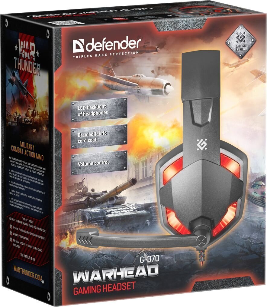 Defender Warhead G-370 цена и информация | Kõrvaklapid | kaup24.ee