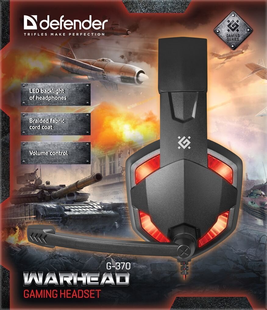 Defender Warhead G-370 цена и информация | Kõrvaklapid | kaup24.ee