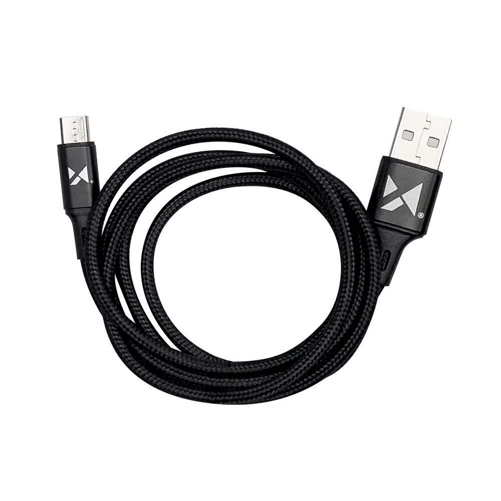 Wozinsky cable USB - microUSB 2,4A 1m black (WUC-M1B) цена и информация | Mobiiltelefonide kaablid | kaup24.ee