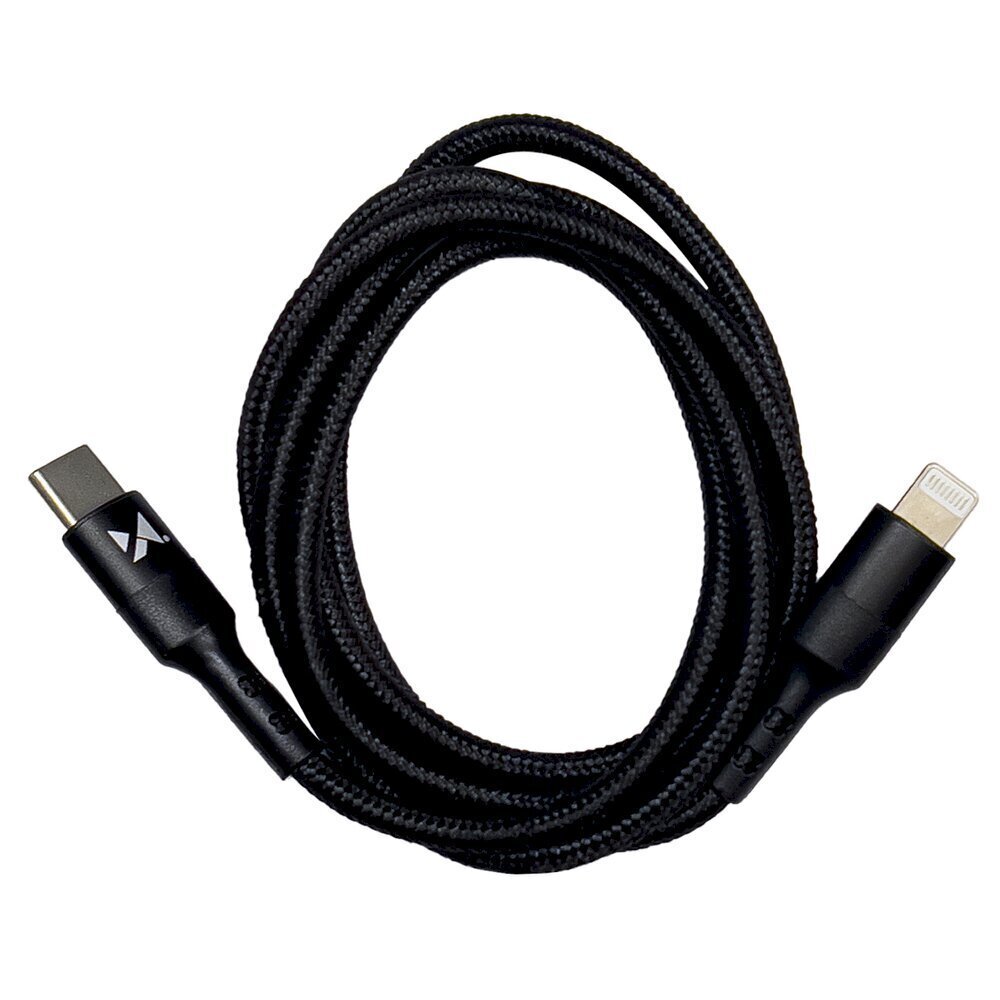 Wozinsky cable USB Type C - Lightning Power Delivery 18W 1m black (WUC-PD-CL1B) hind ja info | Mobiiltelefonide kaablid | kaup24.ee