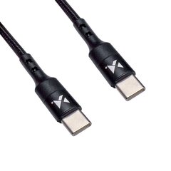 Wozinsky cable USB Type C - USB Type C Power Delivery 18W 2m black (WUC-PD-CC1B) hind ja info | Mobiiltelefonide kaablid | kaup24.ee