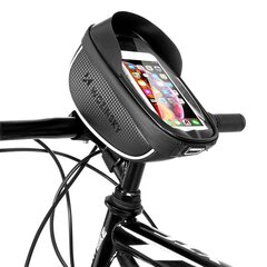 Wozinsky Bicycle Front Frame Handlebar Bag Touch Screen Phone Holder 1L black (WBB16BK) цена и информация | Чехлы для телефонов | kaup24.ee