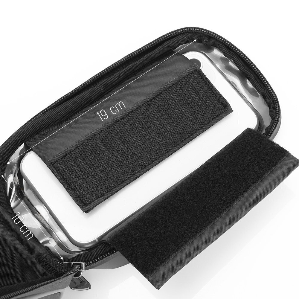 Wozinsky Bike Front Storage Bag Bicycle Frame Phone Case 2L black (WBB17BK) hind ja info | Telefoni kaaned, ümbrised | kaup24.ee