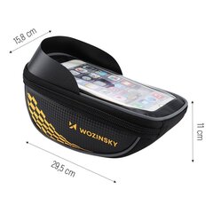 Wozinsky Bicycle Front Frame Handlebar Bag Touch Screen Phone Holder black (WBB18BK) цена и информация | Чехлы для телефонов | kaup24.ee