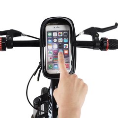 Wozinsky Bicycle Front Frame Handlebar Bag Touch Screen Phone Holder black (WBB18BK) цена и информация | Чехлы для телефонов | kaup24.ee