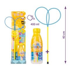 Кольцо для мыльных пузырей "Pro Butterfly" + 400 мл жидкости, Tuban TU3200 цена и информация | Игрушки для песка, воды, пляжа | kaup24.ee