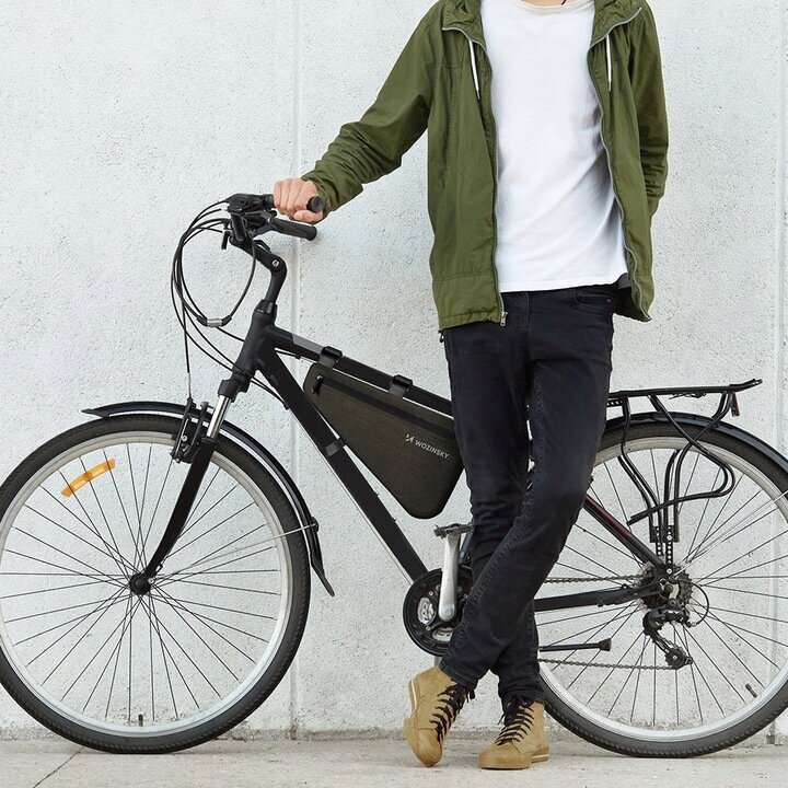 Wozinsky bicycle bag for the bicycle frame 8L grey (WBB15BK) hind ja info | Rattakotid ja telefonikotid | kaup24.ee