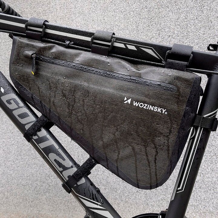 Wozinsky bicycle bag for the bicycle frame 8L grey (WBB15BK) hind ja info | Rattakotid ja telefonikotid | kaup24.ee