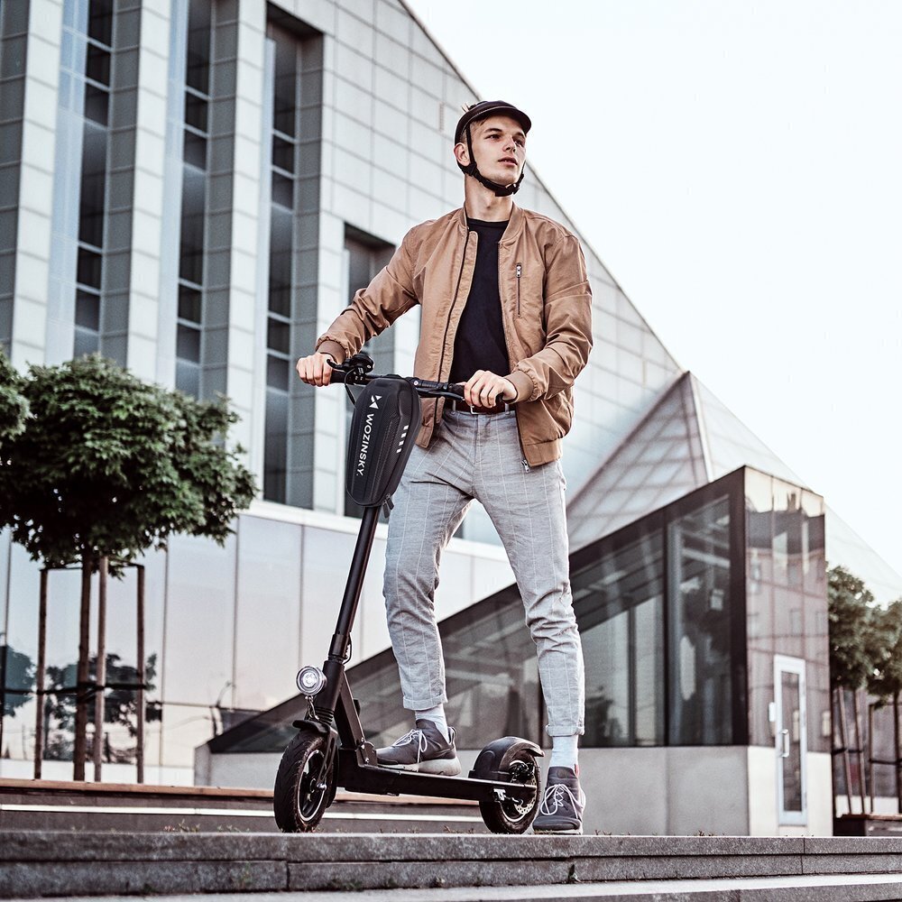 Wozinsky Waterproof Electric Scooter Handlebar Bag 3L black (WSB4BK) цена и информация | Elektritõukerataste varuosad | kaup24.ee