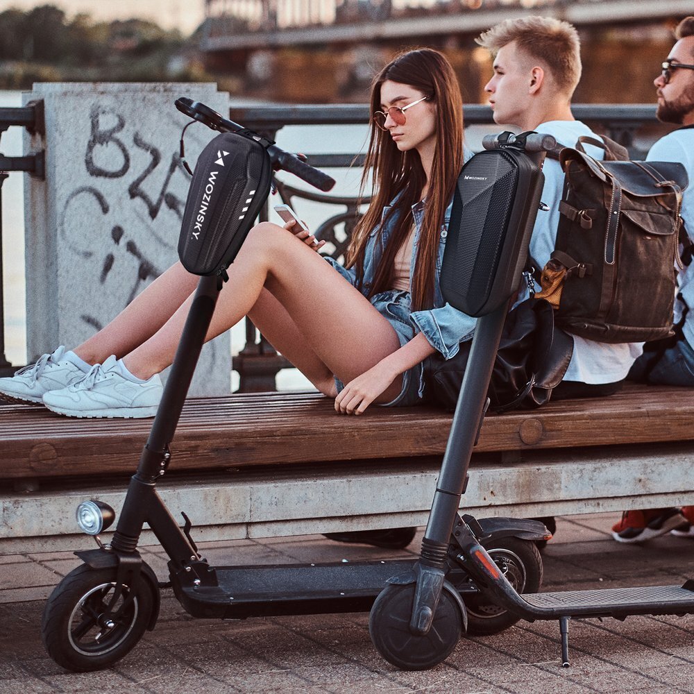 Wozinsky Waterproof Electric Scooter Handlebar Bag 3L black (WSB4BK) hind ja info | Elektritõukerataste varuosad | kaup24.ee