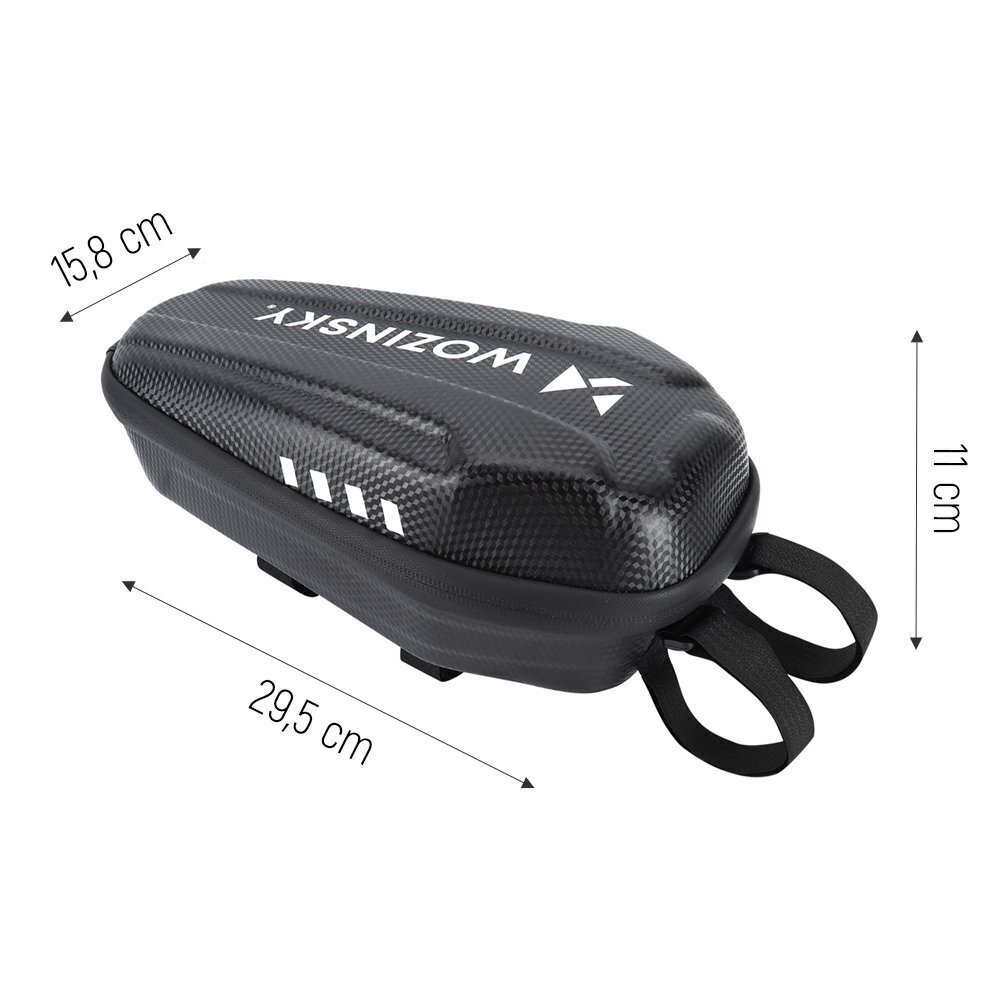 Wozinsky Waterproof Electric Scooter Handlebar Bag 3L black (WSB4BK) hind ja info | Elektritõukerataste tarvikud | kaup24.ee