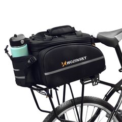 Wozinsky bicycle bike pannier bag rear trunk bag with bottle case 35L black (WBB19BK) цена и информация | Сумки, держатели для телефонов | kaup24.ee