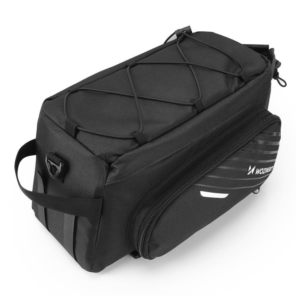 Wozinsky Bicycle Bike Pannier Bag Rear Trunk Bag with Shoulder Strap 9L black (WBB22BK) цена и информация | Pakiraamid | kaup24.ee