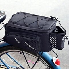 Wozinsky Bicycle Bike Pannier Bag Rear Trunk Bag with Shoulder Strap 9L black (WBB22BK) hind ja info | Pakiraamid | kaup24.ee