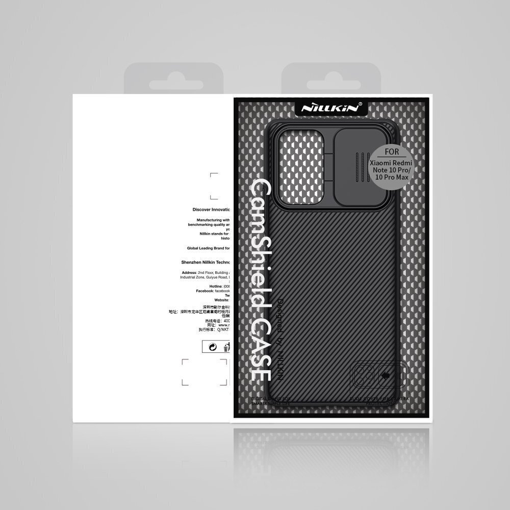 Nillkin CamShield Hard Case for Xiaomi Redmi Note 10 Pro Black цена и информация | Telefoni kaaned, ümbrised | kaup24.ee