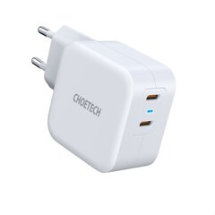 Choetech Fast Wall Charger 2x USB Type C Power Delivery 40W 3A white (PD6009-EU) цена и информация | Зарядные устройства для телефонов | kaup24.ee