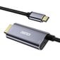 Choetech unidirectional adapter USB type C (male) to HDMI 4K 60Hz (male) + power supply Power Delivery 60W 1,8m gray (XCH-M180-GY) hind ja info | USB jagajad, adapterid | kaup24.ee