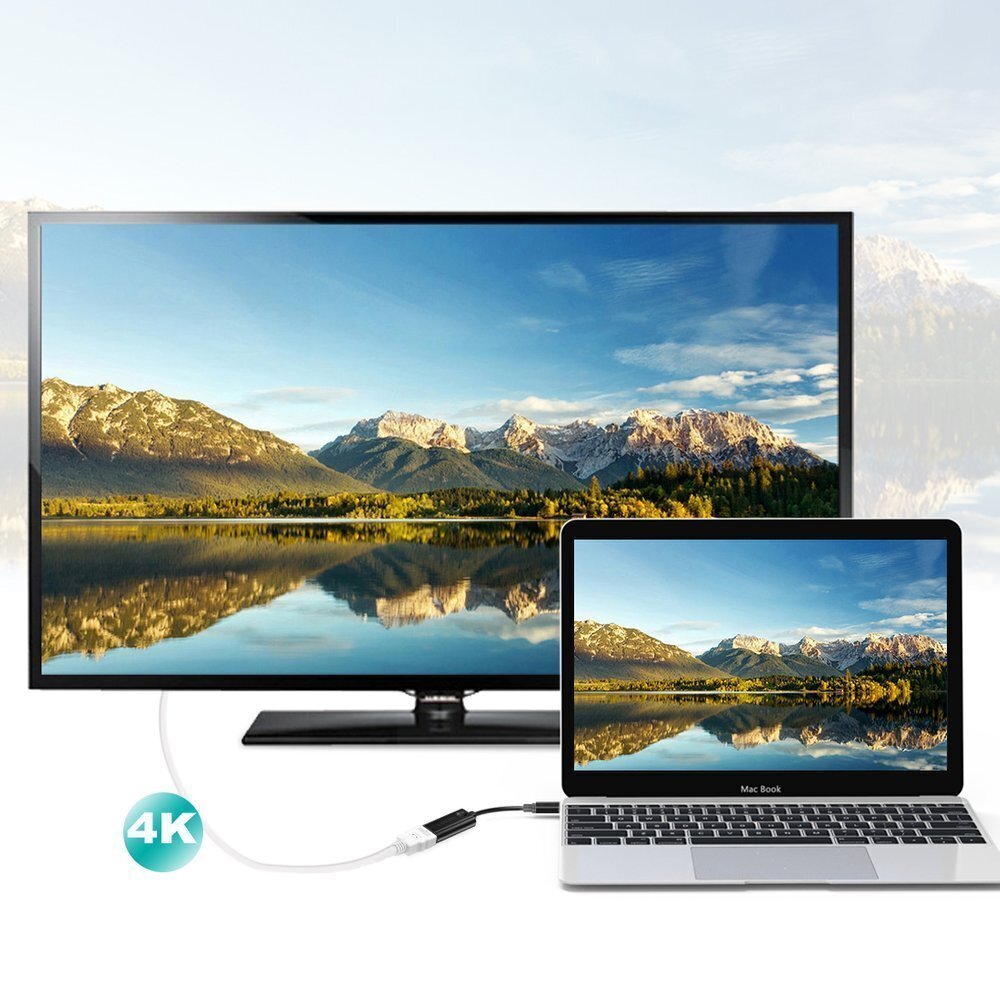 Choetech unidirectional cable adapter USB Type C Thunderbolt 3 (Male) to HDMI 2.0 4K@60Hz (female) black (HUB-H04BK) цена и информация | USB jagajad, adapterid | kaup24.ee