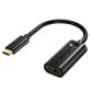 Choetech unidirectional cable adapter USB Type C Thunderbolt 3 (Male) to HDMI 2.0 4K@60Hz (female) black (HUB-H04BK) hind ja info | USB jagajad, adapterid | kaup24.ee