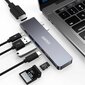 Choetech multifunctional docking station HUB for Apple MacBook Pro USB Typ C 7in2 100W Thunderbolt 3 gray (HUB-M14) hind ja info | USB jagajad, adapterid | kaup24.ee