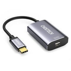Choetech Unidirectional Cable Adapter from USB Type C to Mini DisplayPort 4K 60Hz gray (HUB-M06) hind ja info | USB jagajad, adapterid | kaup24.ee