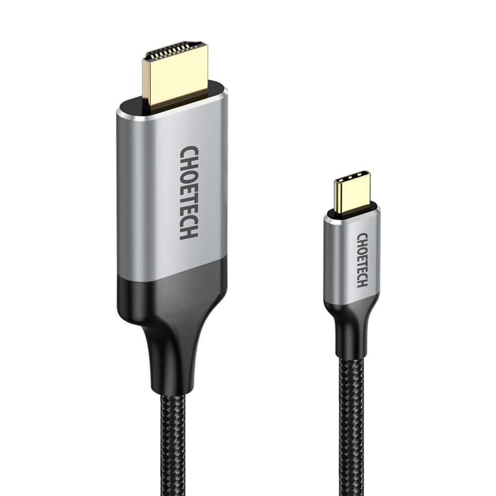 Choetech unidirectional cable adapter USB Type C (Male) to HDMI (Male) 4K 60Hz 2m black (CH0021-BK) цена и информация | USB jagajad, adapterid | kaup24.ee