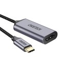 Choetech unidirectional cable adapter HUB USB Type C (male) to HDMI (female) 4K 60Hz gray (HUB-H10)