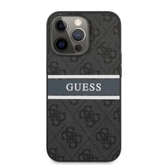 GUHCP13X4GDGR Guess PU 4G Printed Stripe Case for iPhone 13 Pro Max Grey hind ja info | Telefoni kaaned, ümbrised | kaup24.ee