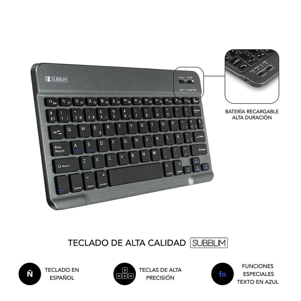 Subblim Teclado Keytab PRO, 10.1" hind ja info | Tahvelarvuti kaaned ja kotid | kaup24.ee