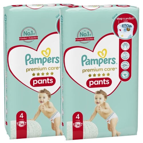 Подгузники-трусики PAMPERS Premium Care Pants, размер 4, 116 шт. цена |  kaup24.ee