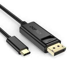 Однонаправленный видеокабель для монитора  Choetech USB Type C - Display Port 4K 1.8 м, черный (XCP-1801BK) цена и информация | Кабели для телефонов | kaup24.ee