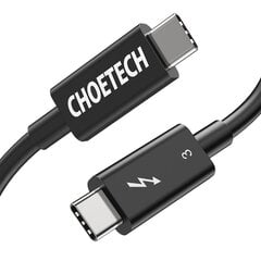 Кабель Choetech USB Typ C - USB Typ C (Thunderbolt 3 - 40 Гбит/с) подача питания 100 Вт 5A, 0.8 м (A3009) цена и информация | Кабели для телефонов | kaup24.ee