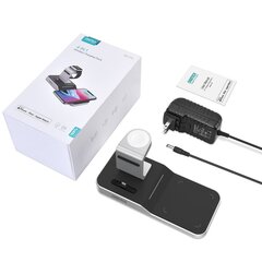 Зарядка для смартфона 4in1station Choetech Wireless Charger qi / Apple Watch / AirPods 10Вт, черное (T316) цена и информация | Зарядные устройства для телефонов | kaup24.ee