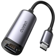 Choietechi väline USB-võrgukaart tüüp C – RJ45 2,5 Gbps hall (HUB-R02 hall) цена и информация | Адаптеры и USB-hub | kaup24.ee