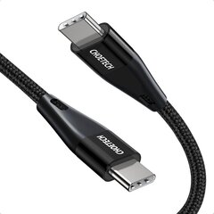 USB-кабель для зарядки и передачи данных Choetech USB Type C - Power Delivery 60W 5A, 2 м, черный (XCC-1003) цена и информация | Кабели для телефонов | kaup24.ee
