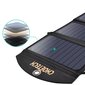 Choetechi kokkupandav päikeselaadija 19 W 2x USB 2.4A must (SC001) hind ja info | Akupangad | kaup24.ee